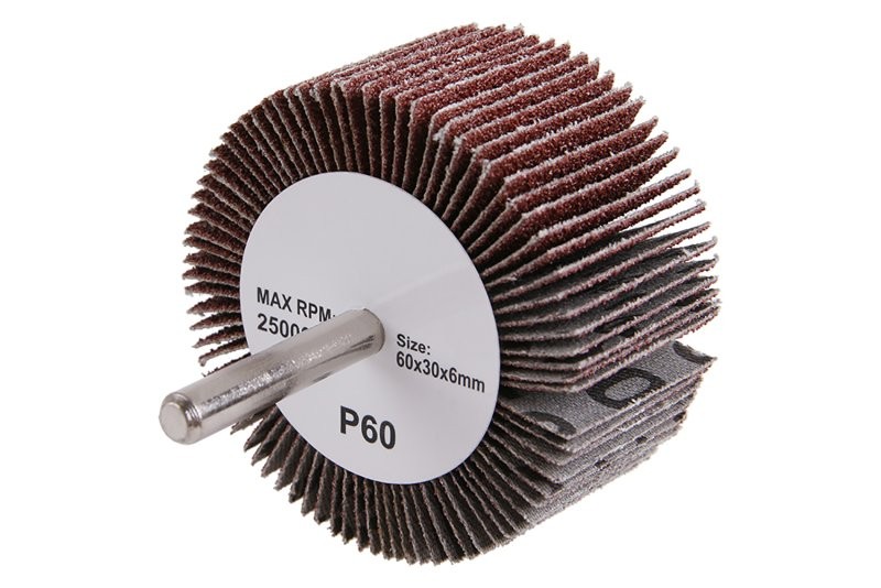 (obrázek pro) Kotouč lamelový brusný 60x30x6mm P60 stopka