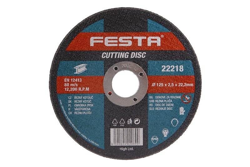 (obrázek pro) Kotouč řezný FESTA na kov 125x2.5x22.2mm