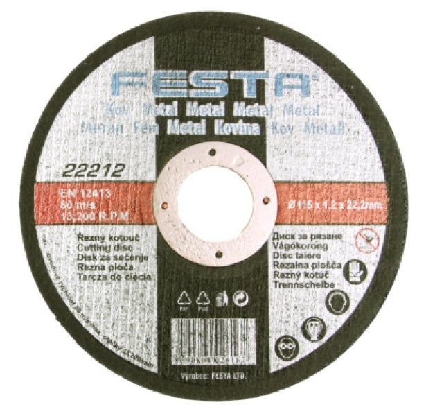 (obrázek pro) Kotouč řezný FESTA na kov 150x1.2x22.2mm