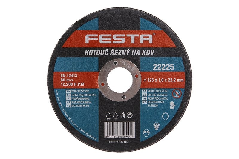 (obrázek pro) Kotouč řezný FESTA na kov 125x1.0x22.2mm