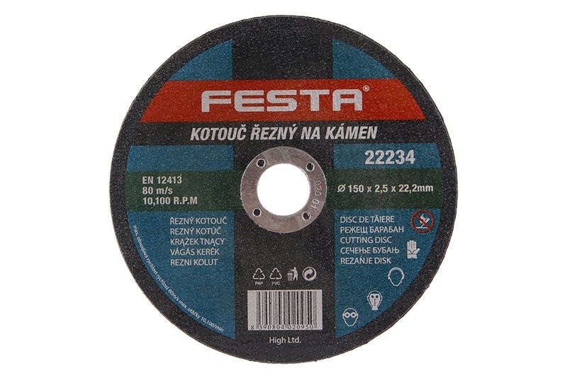 (obrázek pro) Kotouč řezný FESTA na kámen 150x2.5x22.2mm