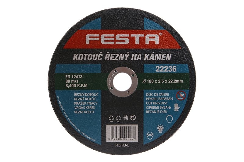 (obrázek pro) Kotouč řezný FESTA na kámen 180x2.5x22.2mm