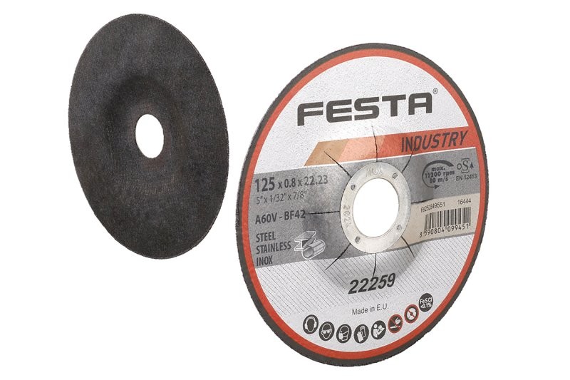 (obrázek pro) Kotouč řezný FESTA INDUSTRY na kov 125x0.8x22.2mm