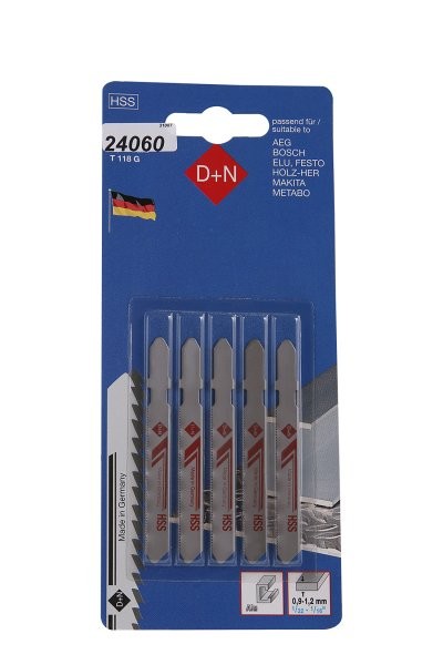 (obrázek pro) Plátky do přímočaré pily HSS 50/1mm 5ks 31_007