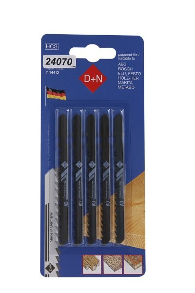 (obrázek pro) Plátky do přímočaré pily HCS 75/1.3mm 5ks 32340