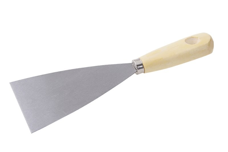 (obrázek pro) Špachtle ocel dřevěná ručka 80mm