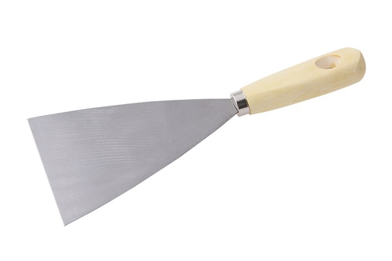 (obrázek pro) Špachtle ocel dřevěná ručka 100mm