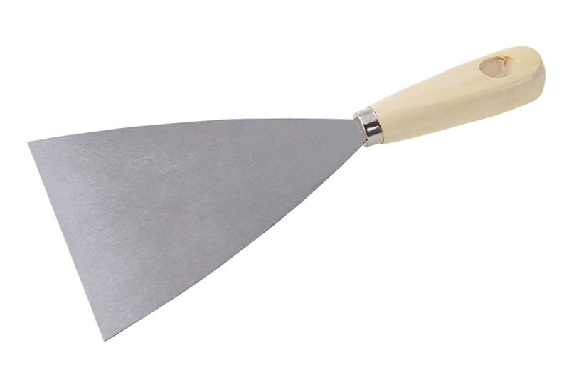 (obrázek pro) Špachtle ocel dřevěná ručka 125mm