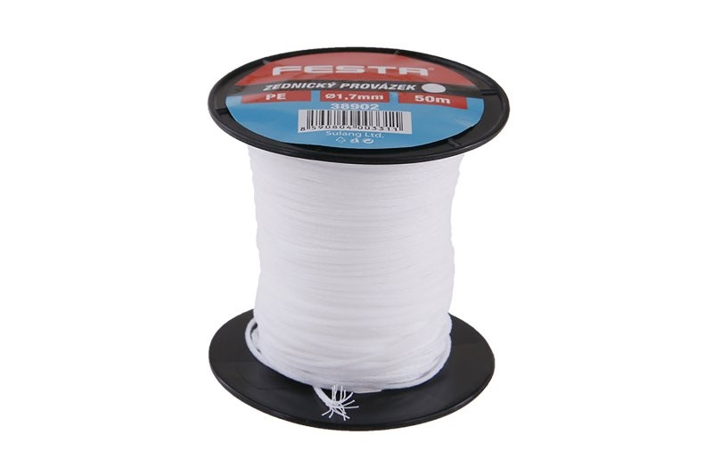 (obrázek pro) Provázek zednický FESTA 1.7mm 50m bílý