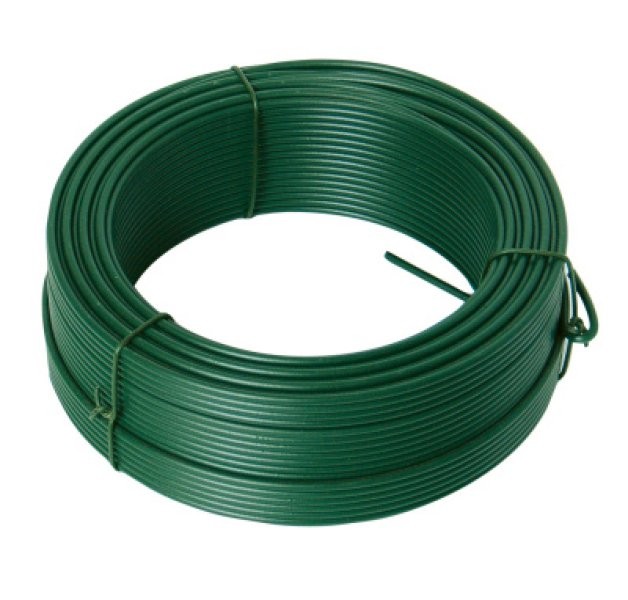 (obrázek pro) Napínací drát 3.4mmx78M zelený PVC