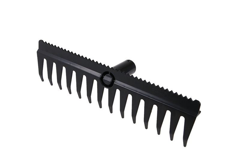(obrázek pro) Hrábě plastové 41cm 14z se srovnávací hranou