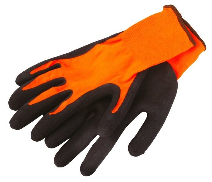 (obrázek pro) Rukavice nylonové máčené v LATEXOVÉ pěně vel. 9