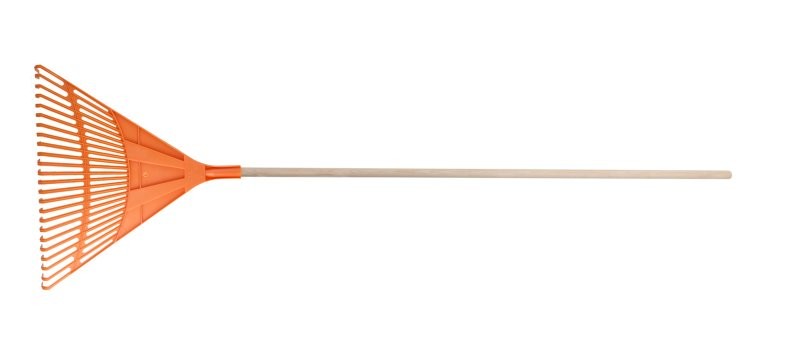 (obrázek pro) Hrábě plastové 60cm 24z s násadou 160cm