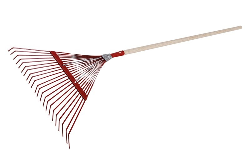 (obrázek pro) Hrábě kovové lamelové 56cm 22z s násadou 160cm
