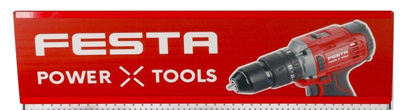 (obrázek pro) Světelný panel AKU FESTA Power x tools červený