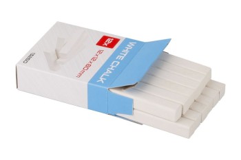 (obrázek pro) Křída bílá 12x12x80mm, sada 12ks