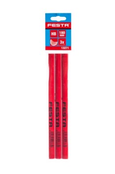 (obrázek pro) Tužka tesařská FESTA 180mm HB sada 3ks