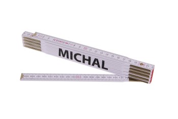 (obrázek pro) Metr skládací 2m MICHAL (PROFI,bílý,dřevo)