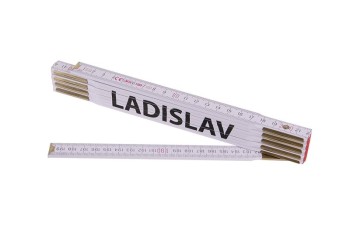 (obrázek pro) Metr skládací 2m LADISLAV (PROFI,bílý,dřevo)