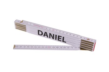 (obrázek pro) Metr skládací 2m DANIEL (PROFI,bílý,dřevo)