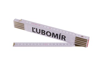 (obrázek pro) Metr skládací 2m ĹUBOMÍR (PROFI,bílý,dřevo)