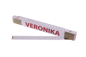 (obrázek pro) Metr skládací 2m VERONIKA (PROFI,bílý,dřevo)