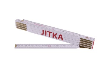(obrázek pro) Metr skládací 2m JITKA (PROFI,bílý,dřevo)