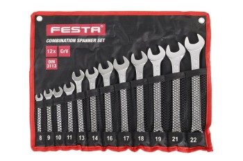 (obrázek pro) Sada očkoploché klíče FESTA CrV12ks 8-22mm