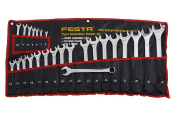 (obrázek pro) Sada očkoploché klíče FESTA CrV 25ks 6-32mm