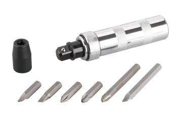 (obrázek pro) Šroubovák úderový FESTA sada 6xbit + 1/2″ CrV