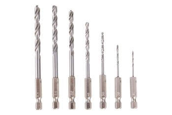 (obrázek pro) Sada vrtáků HSS se šestihrannou stopkou 1/4″ 1.5-6mm 7ks do aku šroubováku