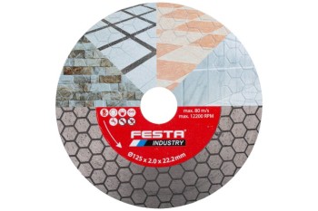 (obrázek pro) Kotouč diamantový FESTA INDUSTRY řezný 125x2.0x22.2mm