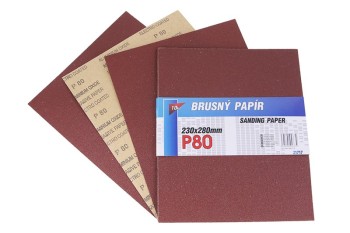 (obrázek pro) Papír brusný 230x280mm P80 10ks