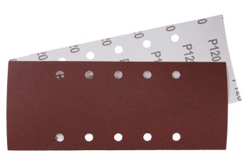 (obrázek pro) Papír brusný 115x280mm P120 10otvorů 5ks