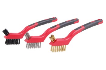 (obrázek pro) Sada ručních kartáčů FESTA nerez, nylon, mosaz 3ks 180mm plast