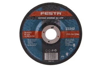 (obrázek pro) Kotouč brusný FESTA na kov 125x6.4x22.2mm