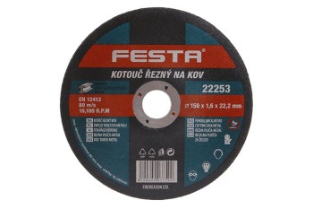 (obrázek pro) Kotouč řezný FESTA na kov 150x1.6x22.2mm