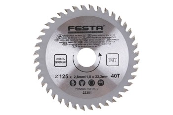 (obrázek pro) Kotouč pilový FESTA SK 125/2.8/22.2 mm40T