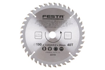 (obrázek pro) Kotouč pilový FESTA SK 190/3.2/20,16mm 40T