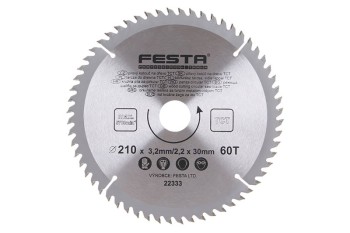 (obrázek pro) Kotouč pilový FESTA SK 210/3.2/30mm 60T