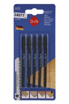 (obrázek pro) Plátky do přímočaré pily HCS 75/1.3mm 5ks 32440