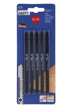 (obrázek pro) Plátky do přímočaré pily HCS 120/1.3mm 5ks 33040
