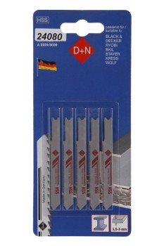 (obrázek pro) Plátky do přímočaré pily HSS B&D 50/1mm 5ks 11012