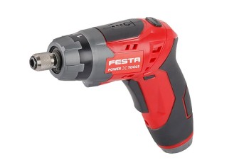 (obrázek pro) Šroubovák AKU FESTA 1/4″ 3.6V 1.5Ah set nabíječka, příslušenství