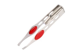 (obrázek pro) Pinzeta nerez 95mm s LED světlem