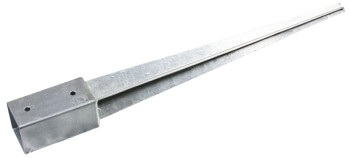 (obrázek pro) Patka sloupku 101x101x150mm/74cm tl. 1.8mm ZN