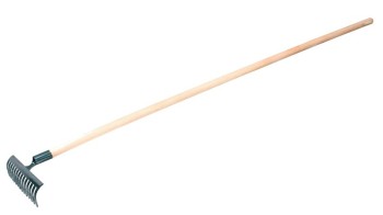 (obrázek pro) Hrábě kovové 10z s násadou