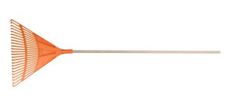 (obrázek pro) Hrábě plastové 60cm 24z s násadou 160cm