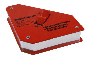 (obrázek pro) Magnet úhlový svařovací 45°, 90° 130x150x32mm s vypínáním